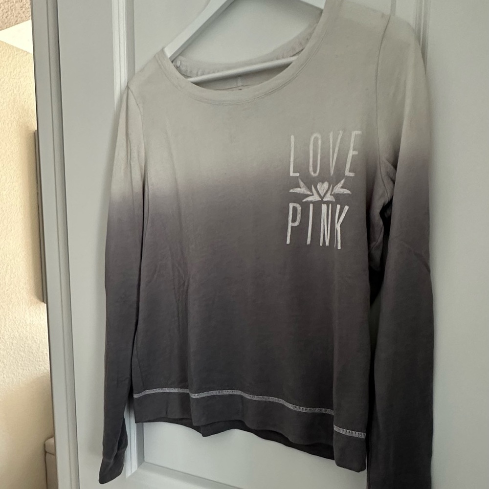 🔥 Victoria's Secret PINK Ombre Terry Crew